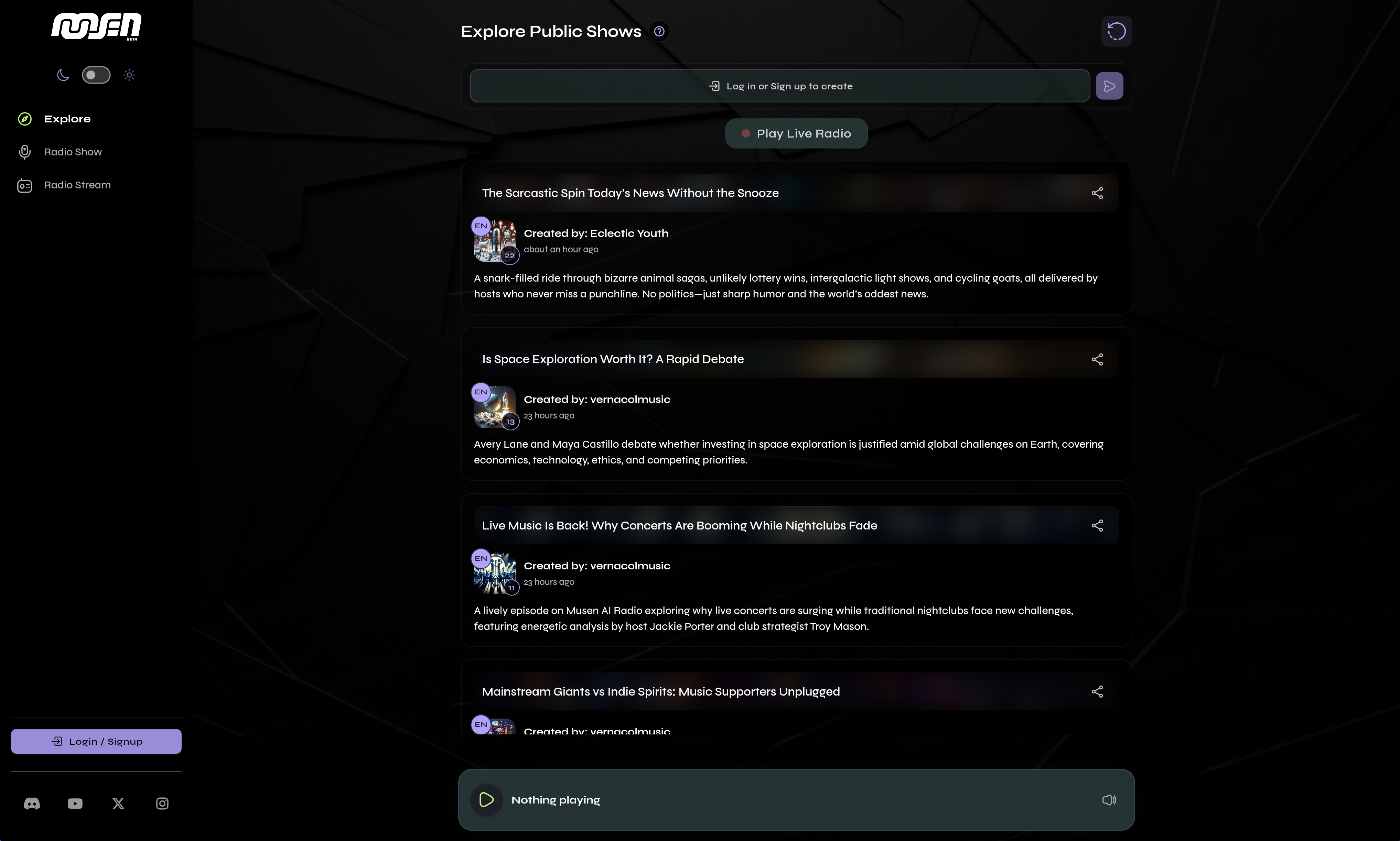 MusenAI App Interface