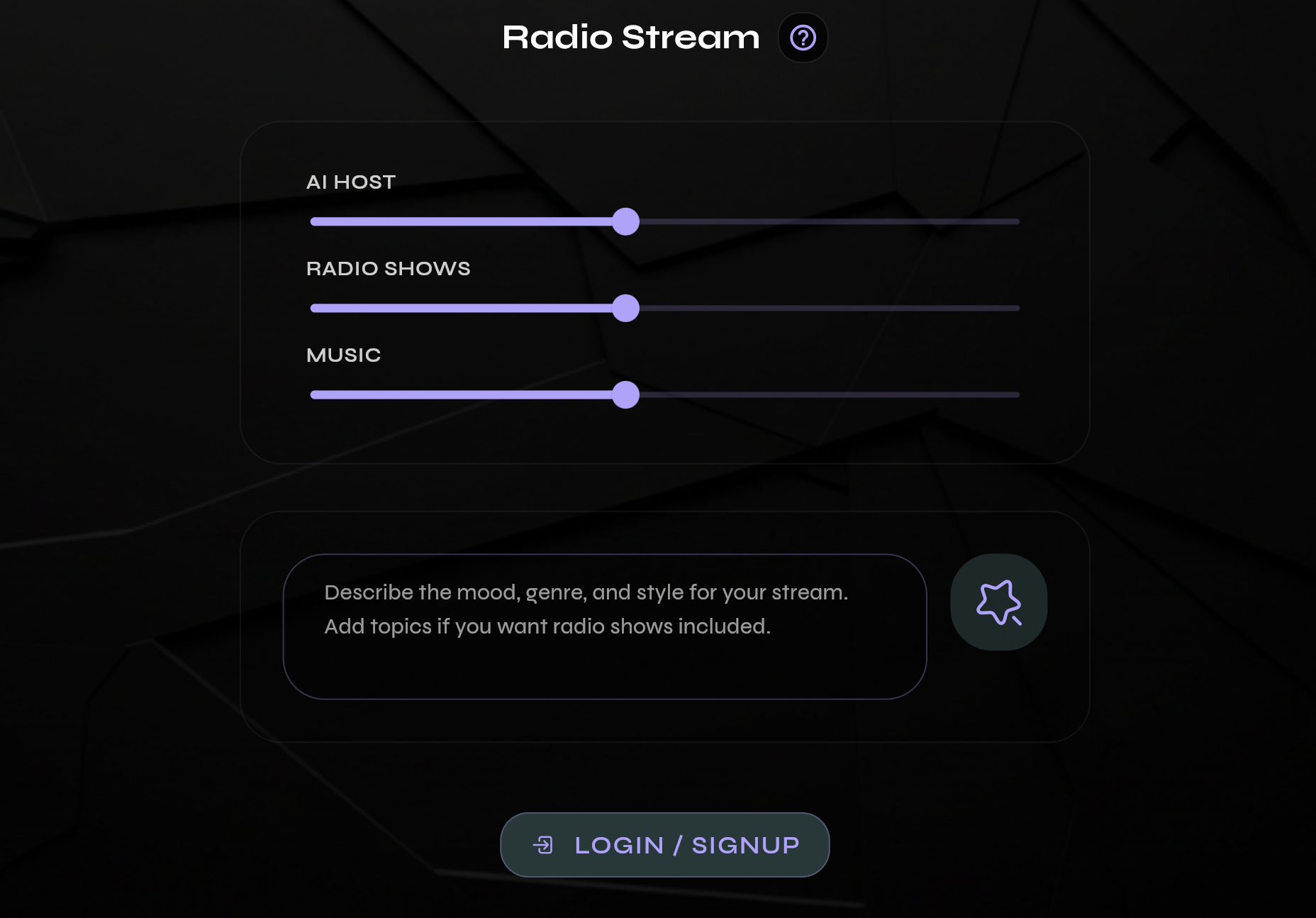 Radio Mixer Interface